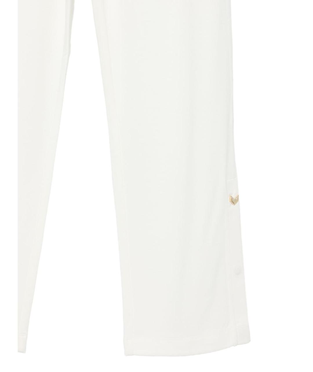 LIU JO Белые вискозные прямые брюки, фото 3