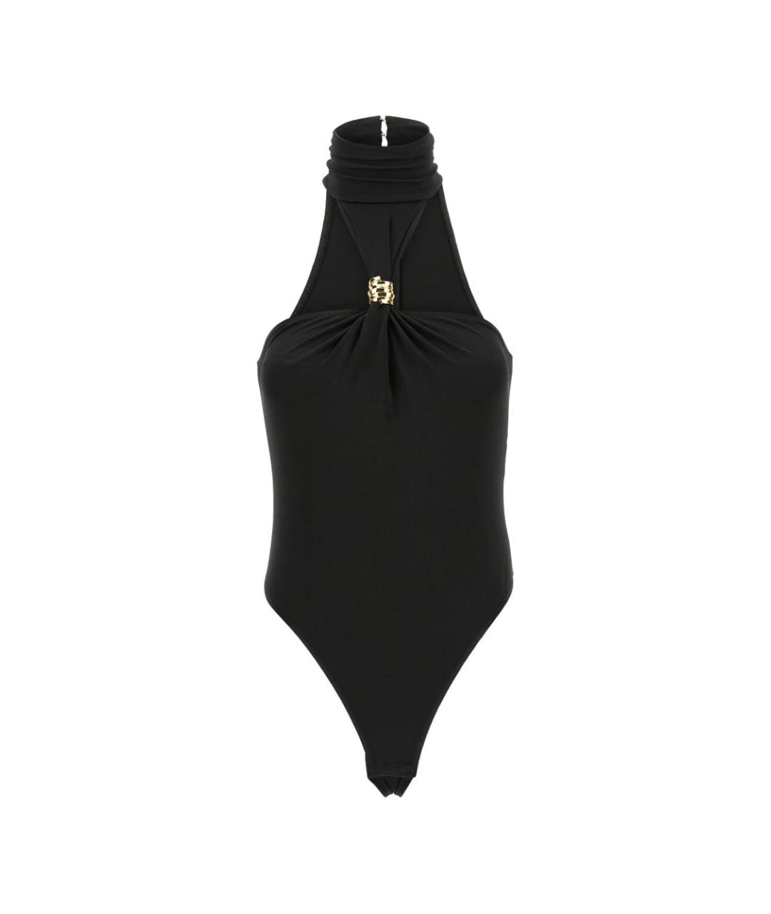 ELISABETTA FRANCHI Черная вискозная майка, фото 1