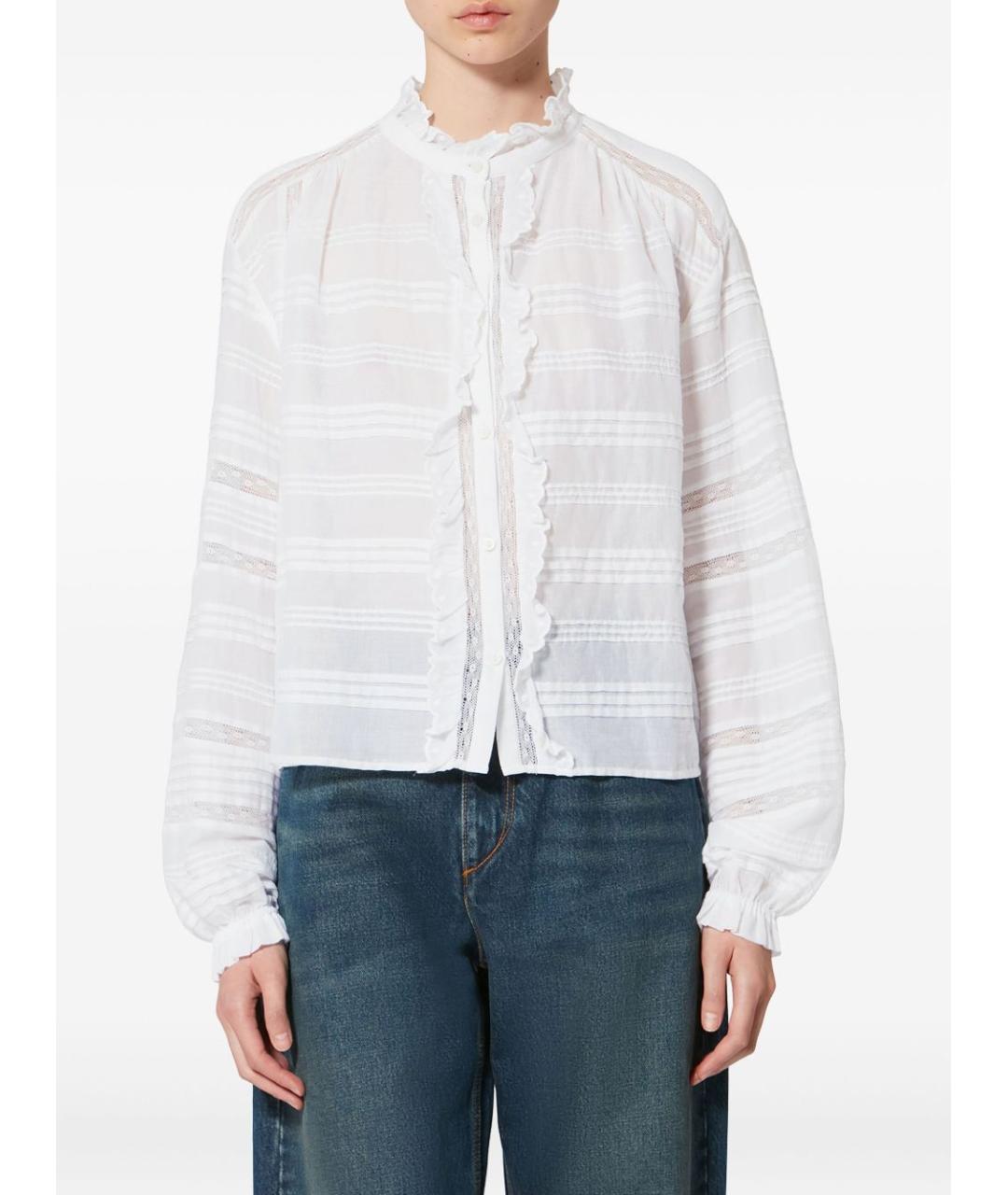 ISABEL MARANT ETOILE Белая хлопковая рубашка, фото 3