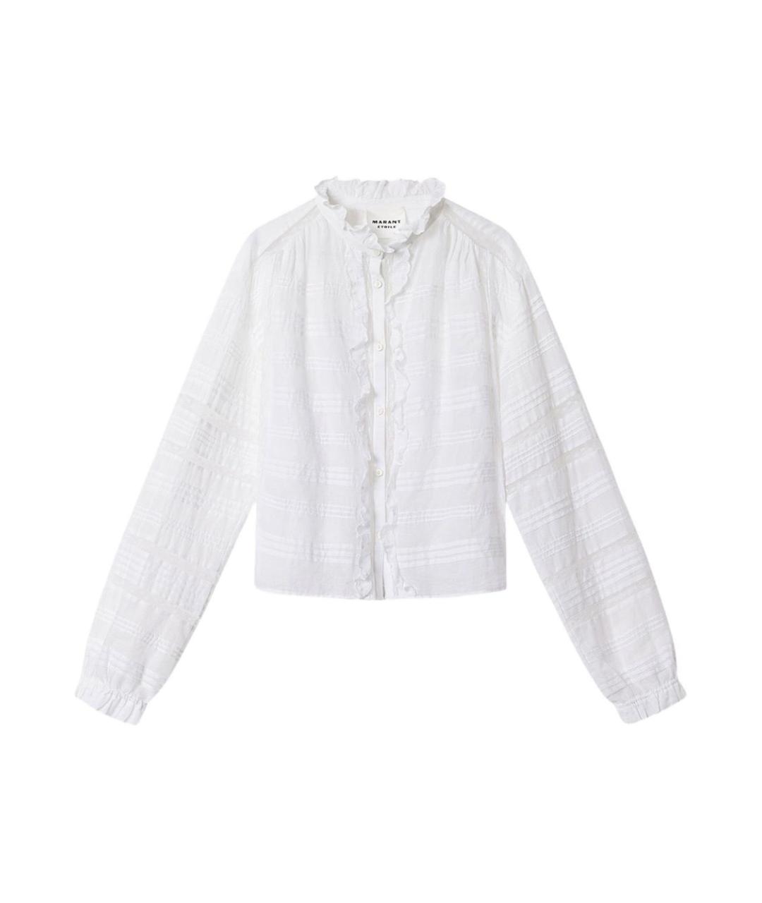 ISABEL MARANT ETOILE Белая хлопковая рубашка, фото 1