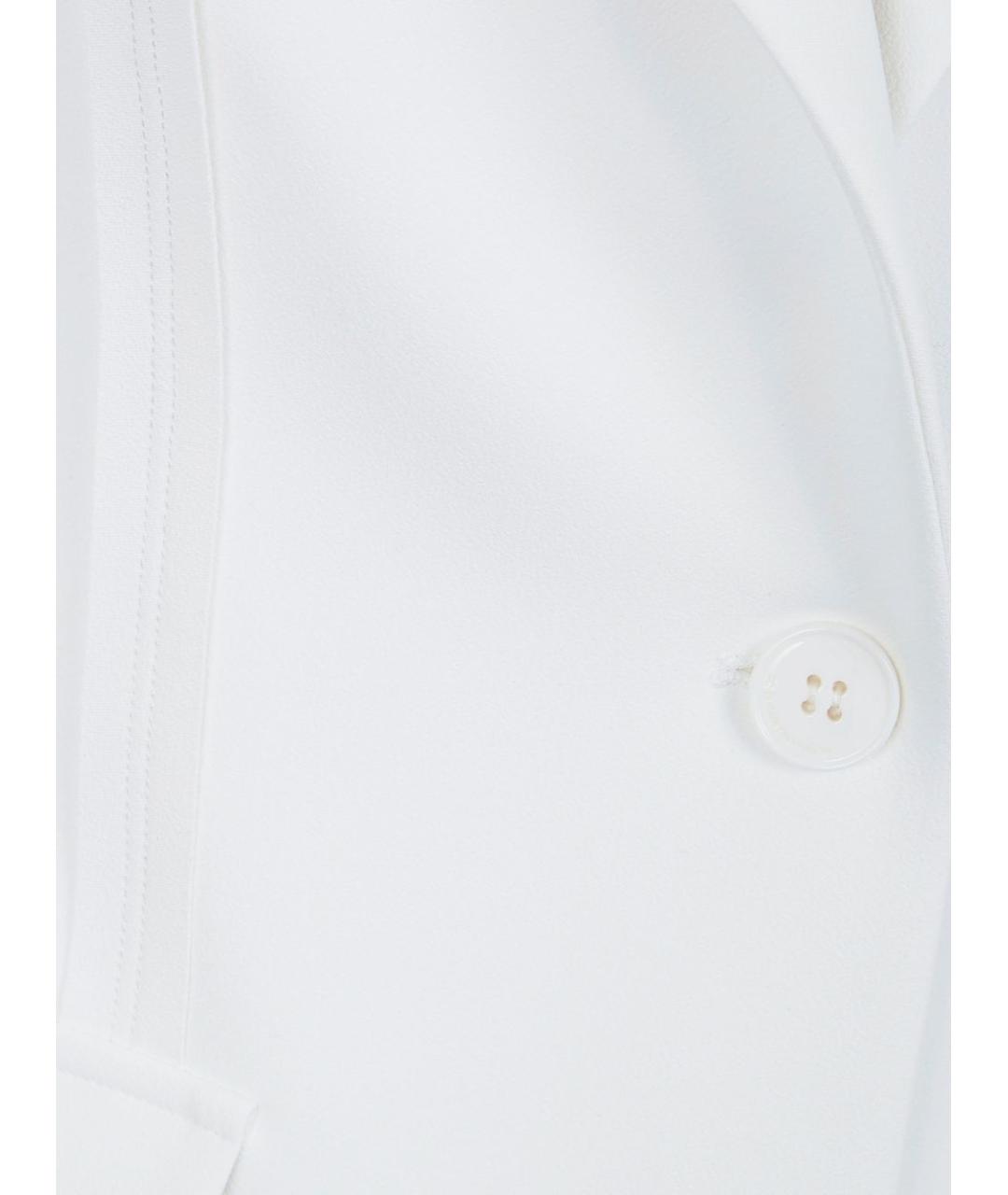 ELISABETTA FRANCHI Бежевый полиэстеровый жакет/пиджак, фото 3