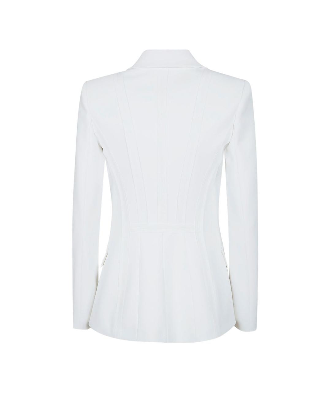 ELISABETTA FRANCHI Бежевый полиэстеровый жакет/пиджак, фото 2