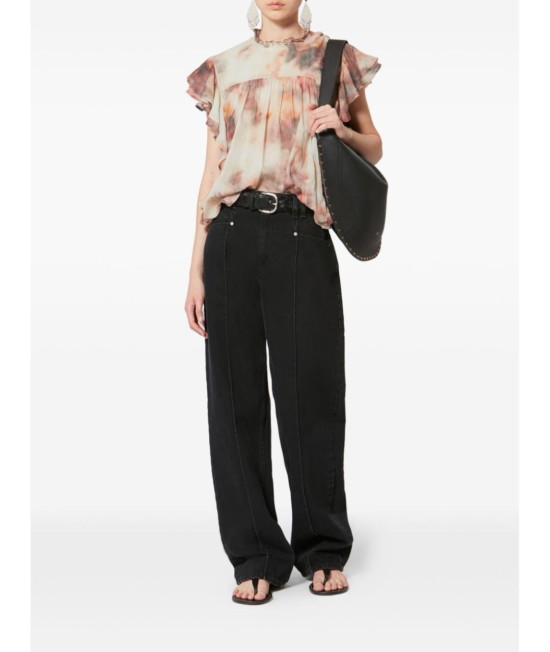 ISABEL MARANT ETOILE Бежевая хлопковая майка, фото 4