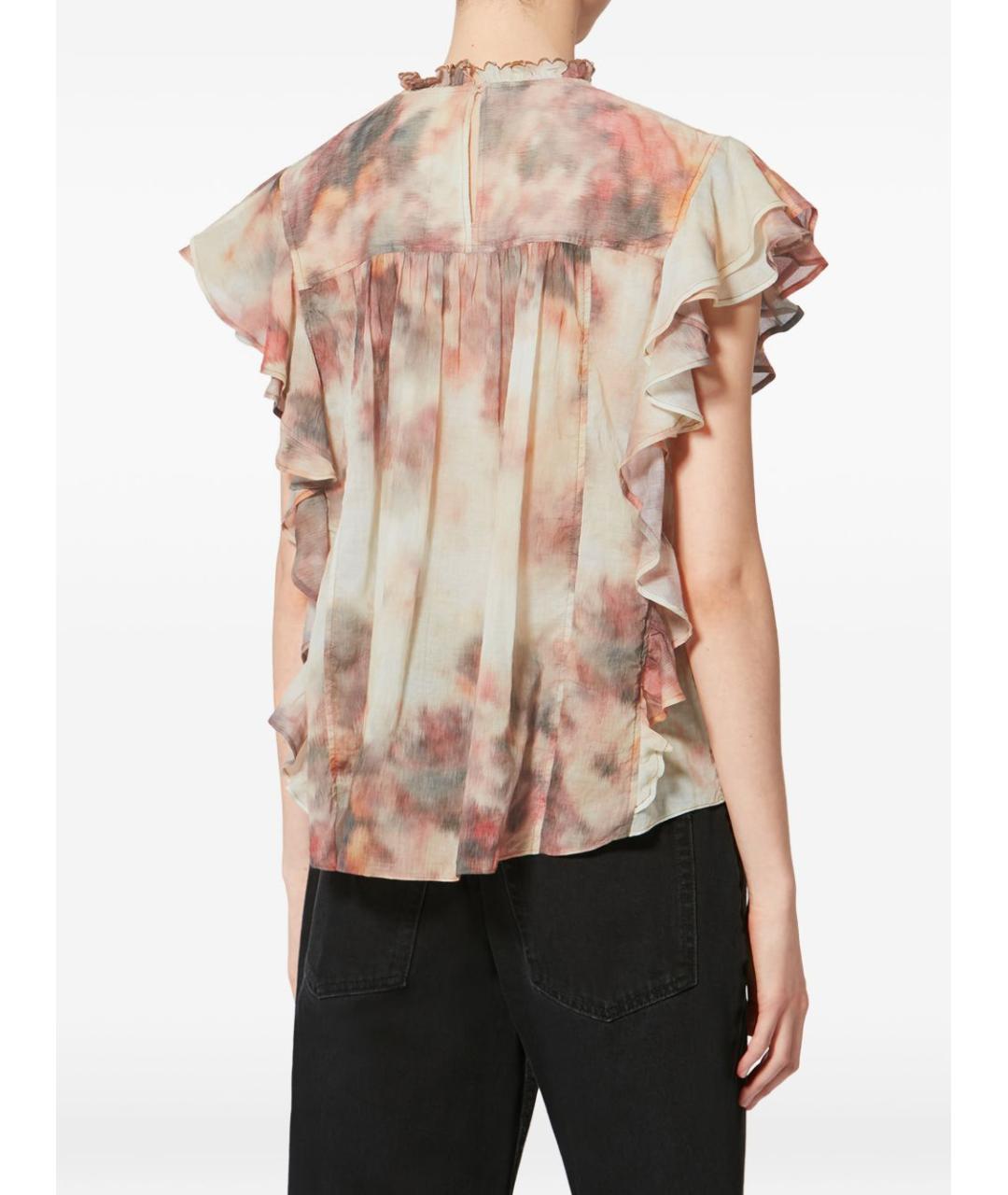 ISABEL MARANT ETOILE Бежевая хлопковая майка, фото 3