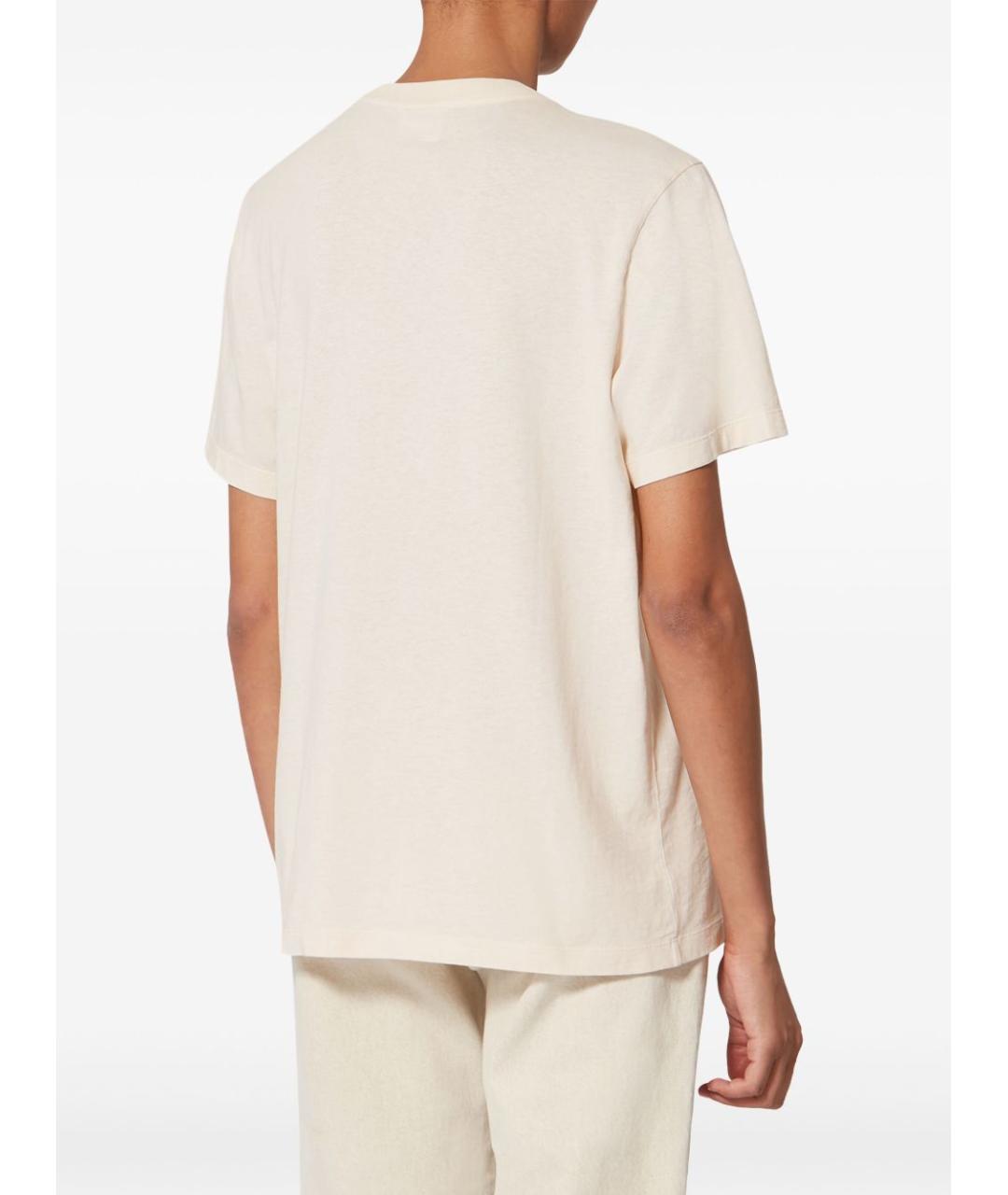 ISABEL MARANT ETOILE Бежевая хлопковая футболка, фото 5