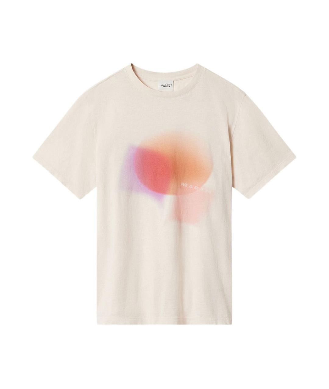 ISABEL MARANT ETOILE Бежевая хлопковая футболка, фото 1