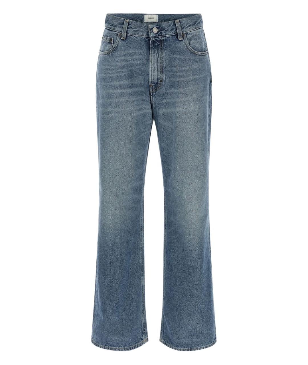 HAIKURE Синие хлопковые прямые джинсы, фото 1