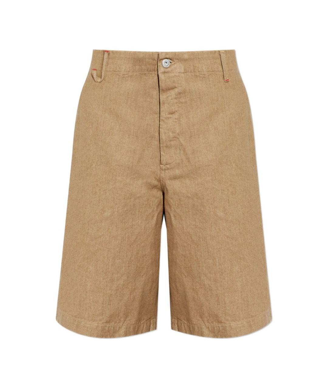 JACQUEMUS Бежевые хлопковые шорты, фото 1