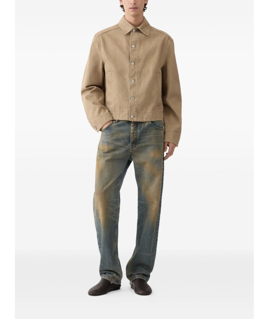 JACQUEMUS Бежевая хлопковая куртка, фото 2