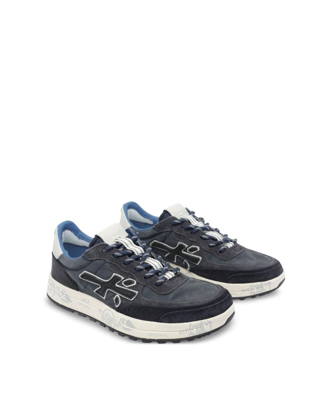 PREMIATA Синие низкие кроссовки / кеды, фото 3