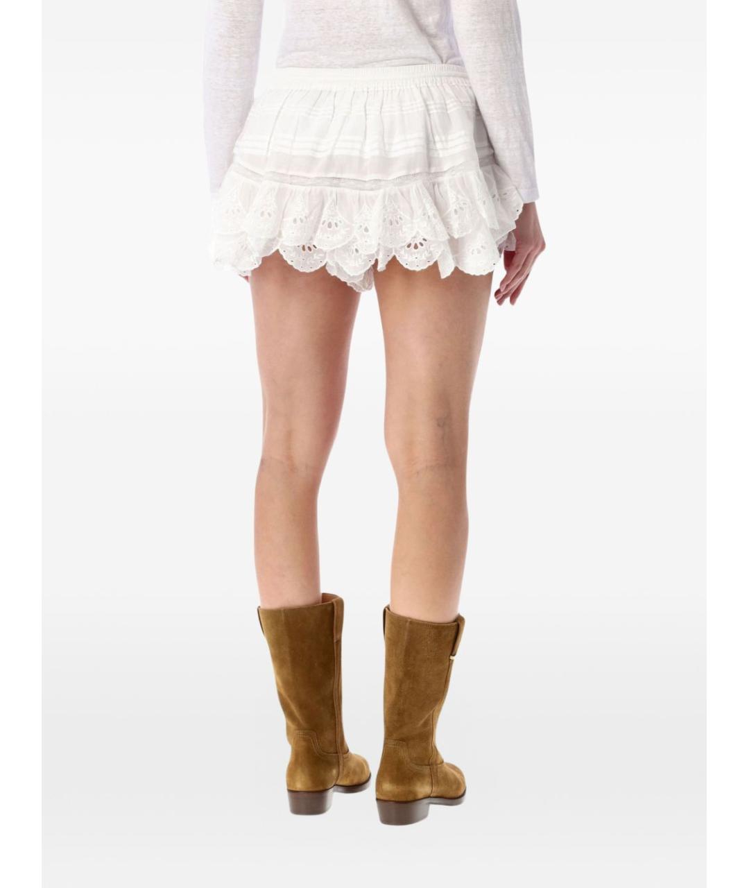 ISABEL MARANT ETOILE Белые хлопковые шорты, фото 3