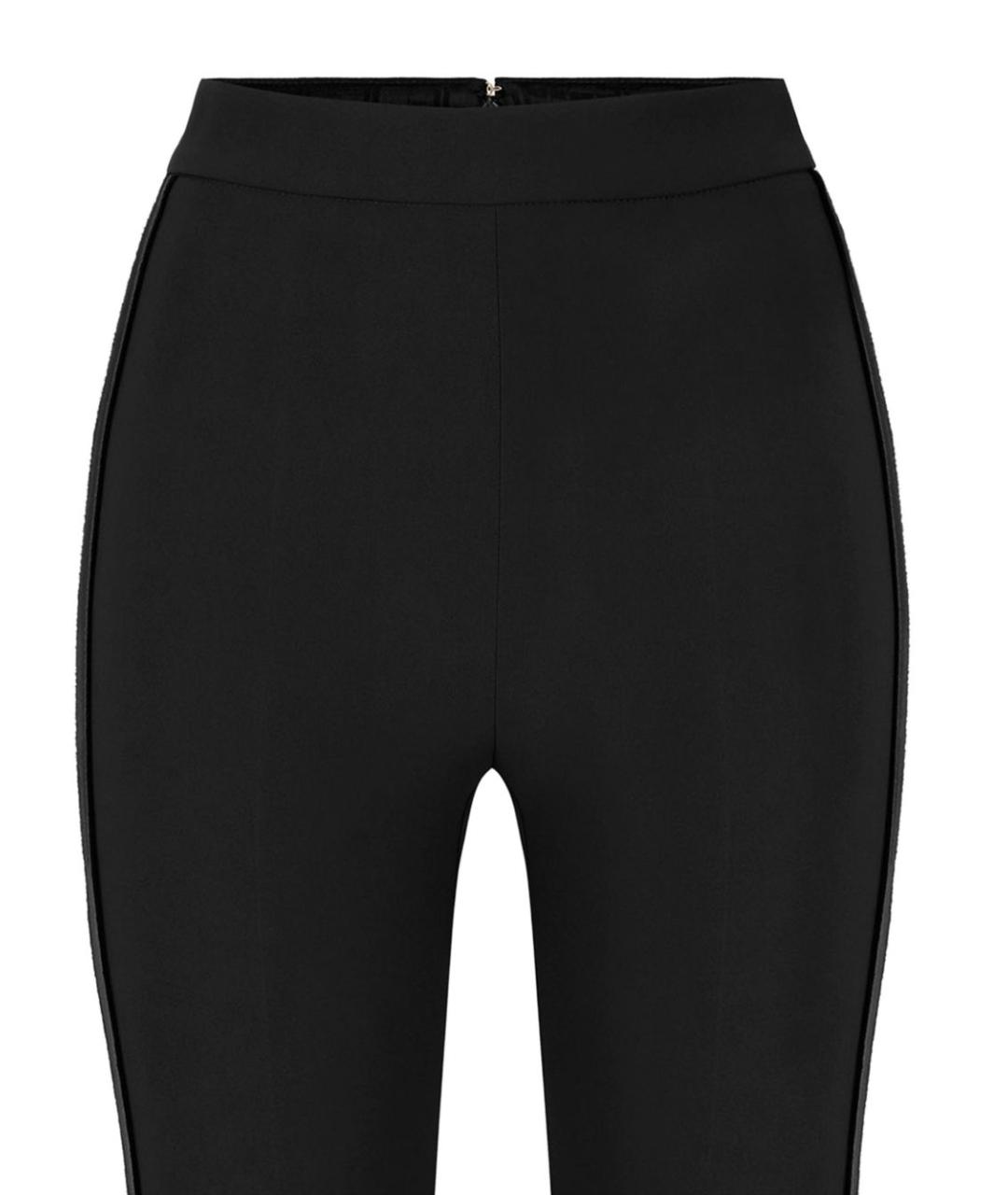 ELISABETTA FRANCHI Черные полиэстеровые кюлоты, фото 2