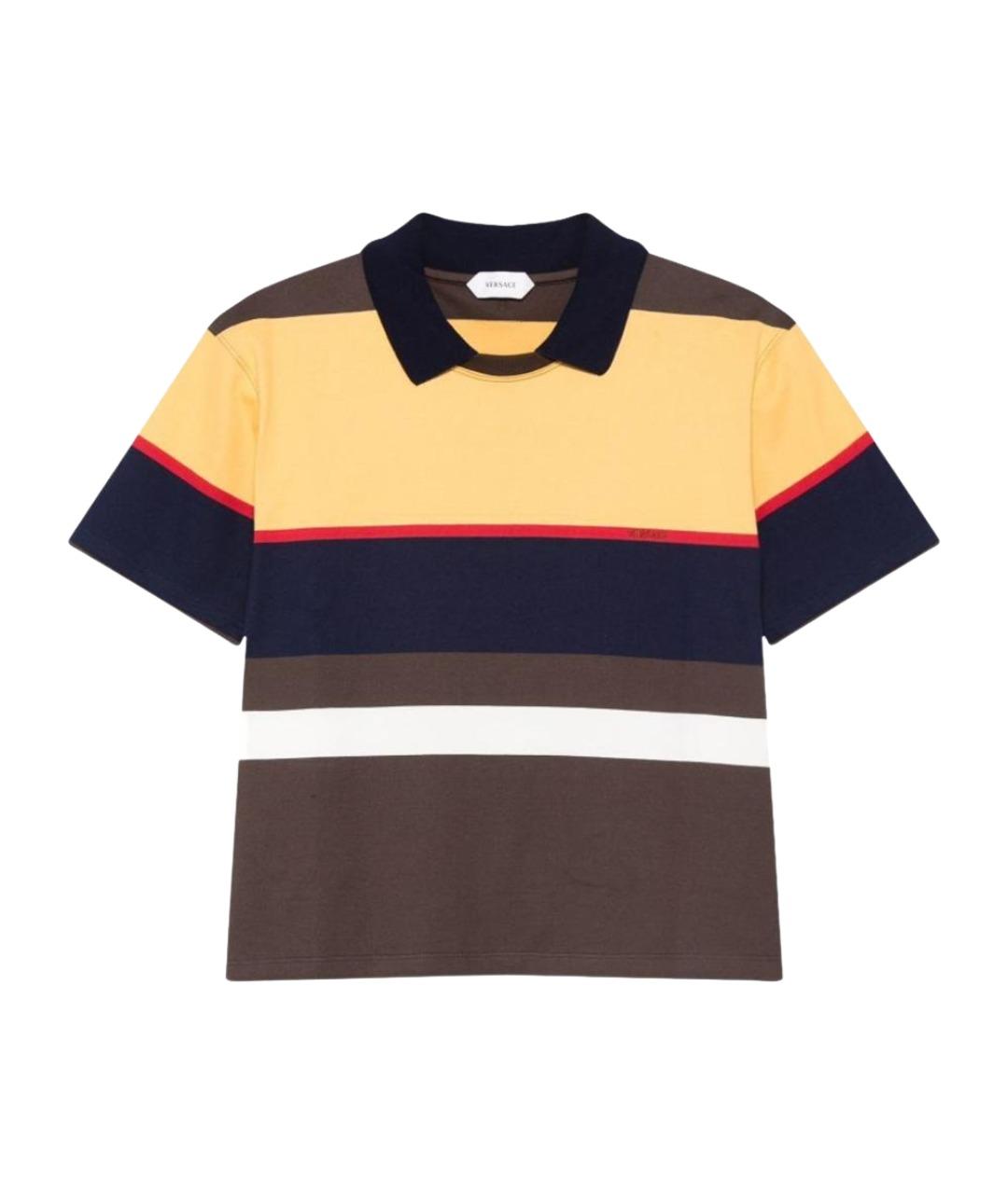 VERSACE Мульти хлопковая футболка, фото 1
