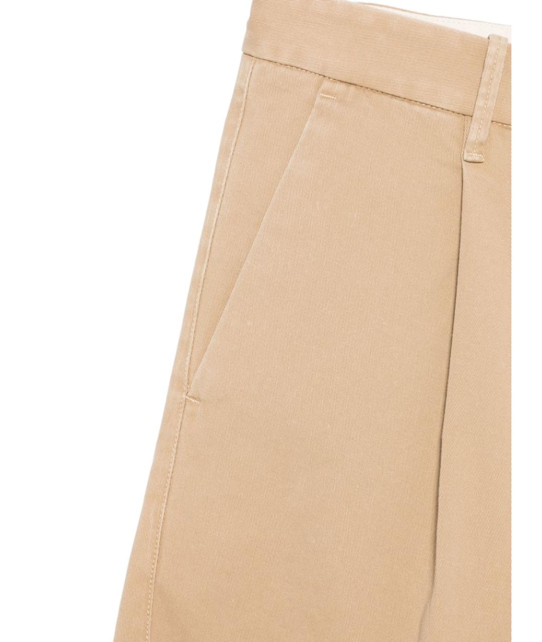 NINE IN THE MORNING Бежевые хлопковые повседневные брюки, фото 3