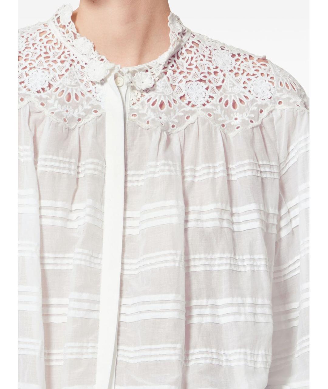 ISABEL MARANT ETOILE Белая хлопковая рубашка, фото 3