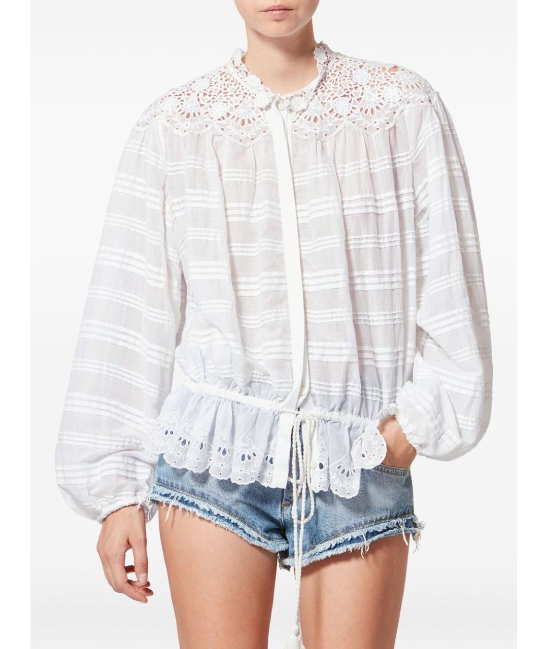 ISABEL MARANT ETOILE Белая хлопковая рубашка, фото 2