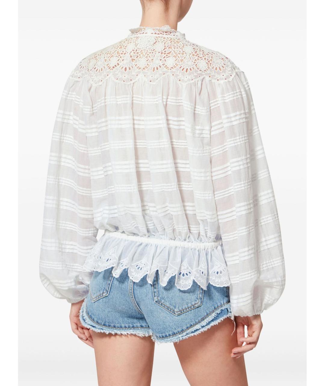 ISABEL MARANT ETOILE Белая хлопковая рубашка, фото 5