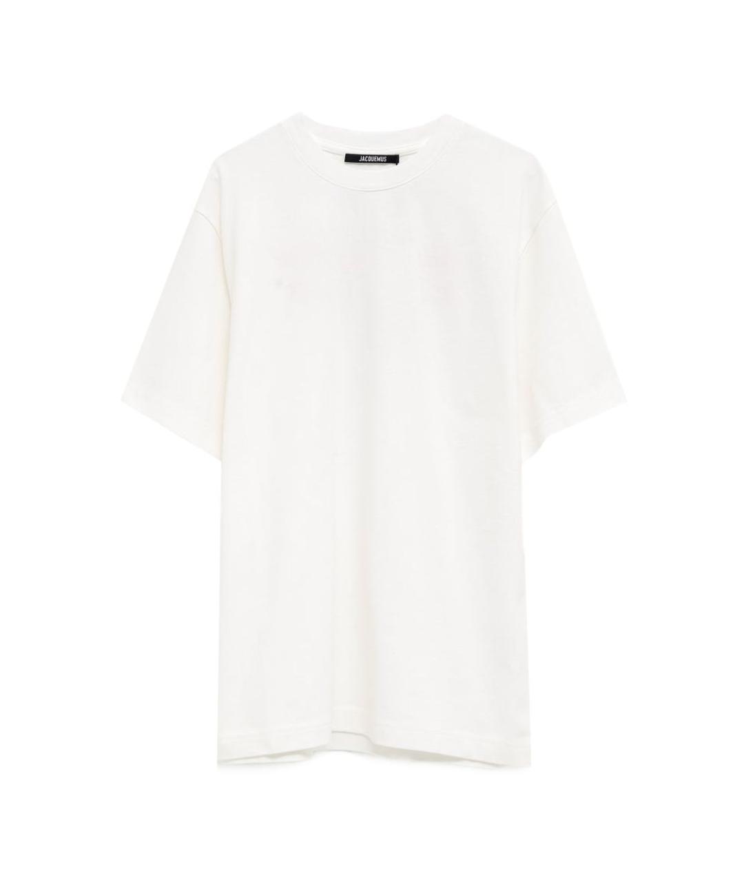 JACQUEMUS Бежевая хлопковая футболка, фото 1