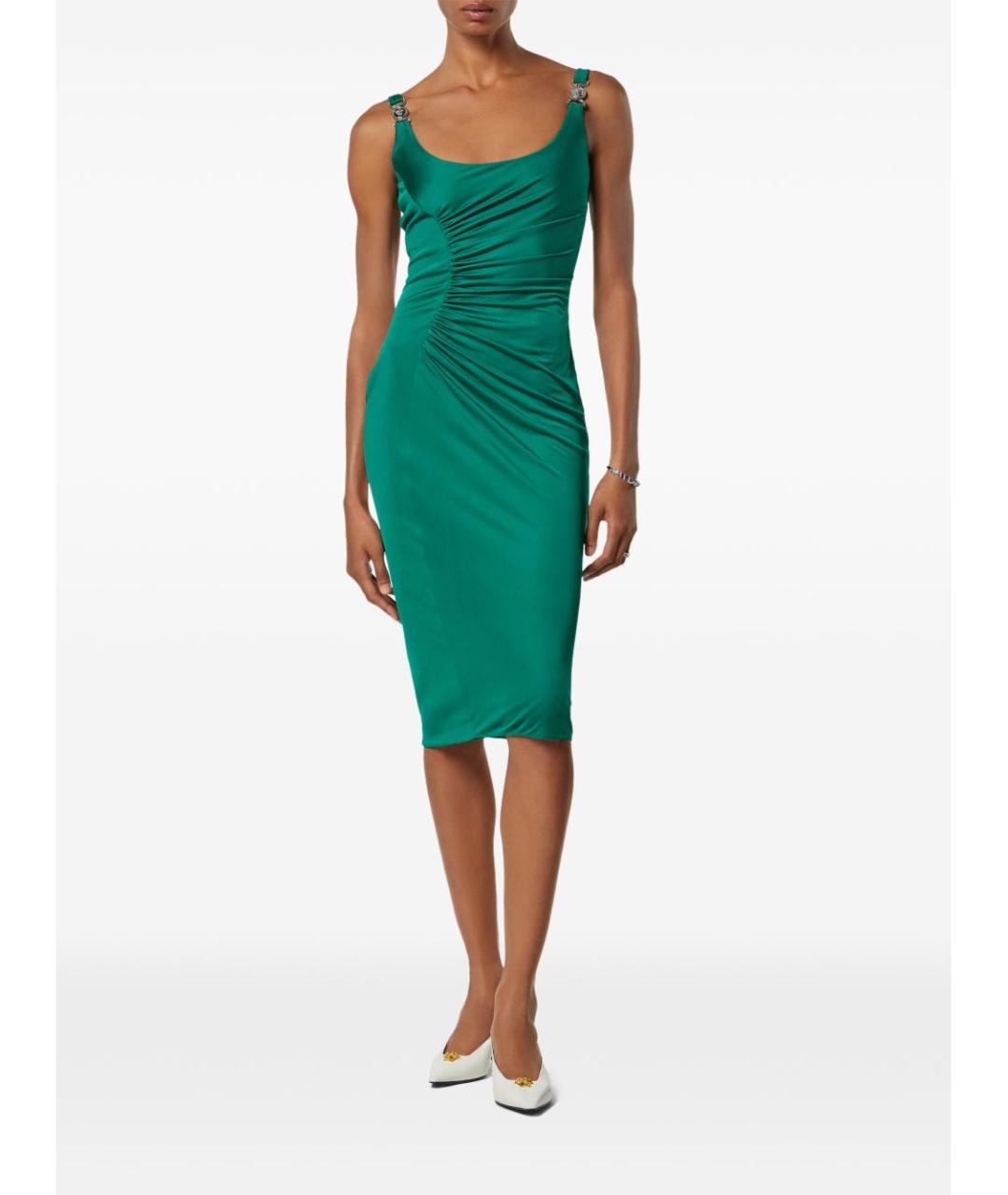 VERSACE Зеленые вечернее платье, фото 4