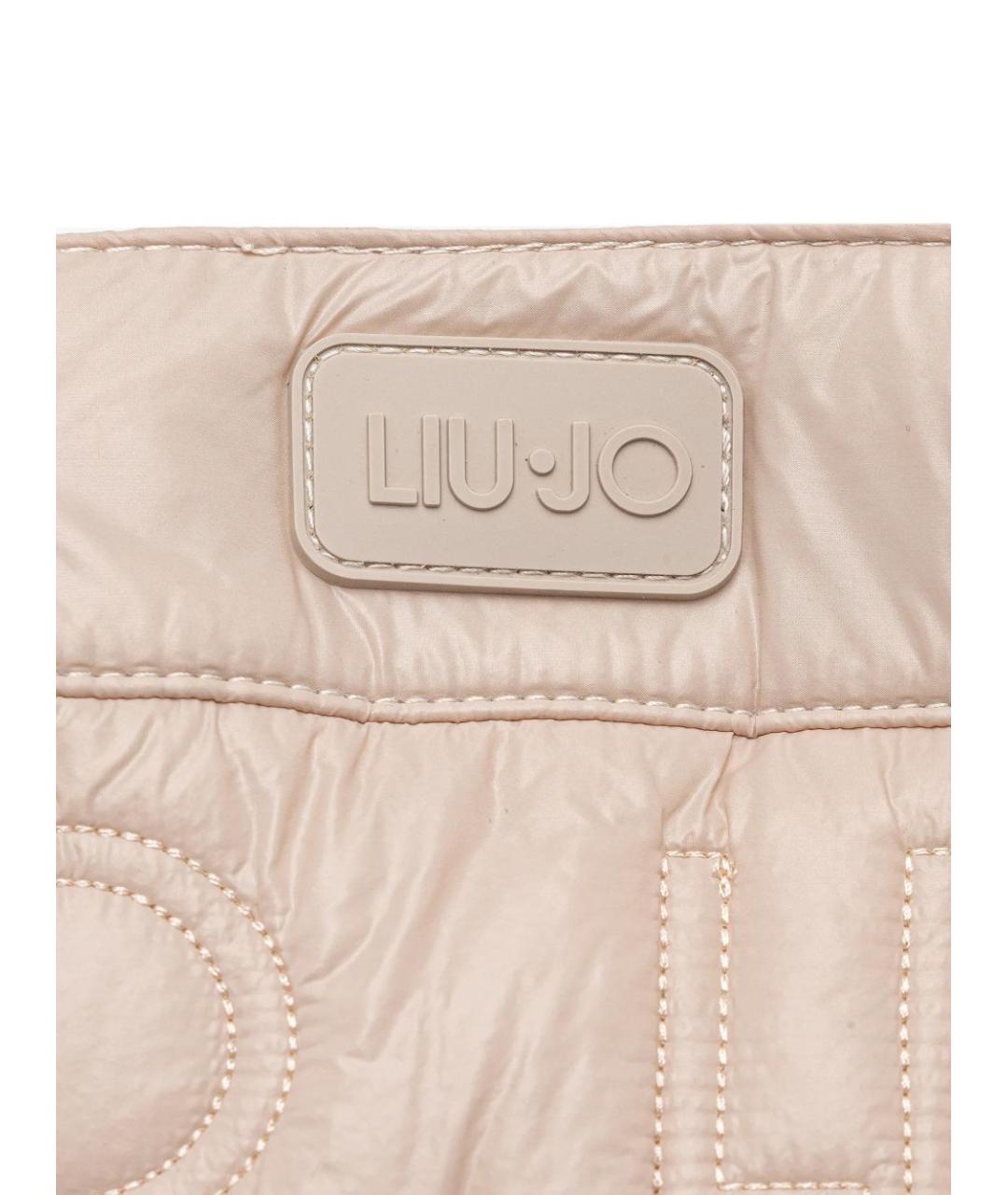 LIU JO Бежевая синтетическая сумка тоут, фото 3