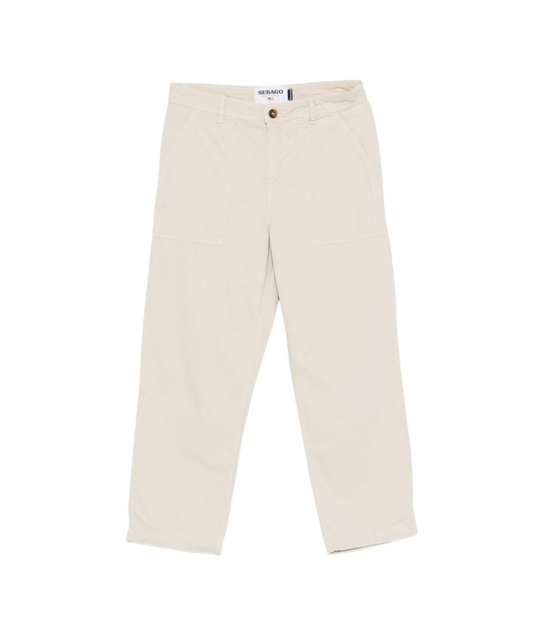 SEBAGO Бежевые хлопковые повседневные брюки, фото 1