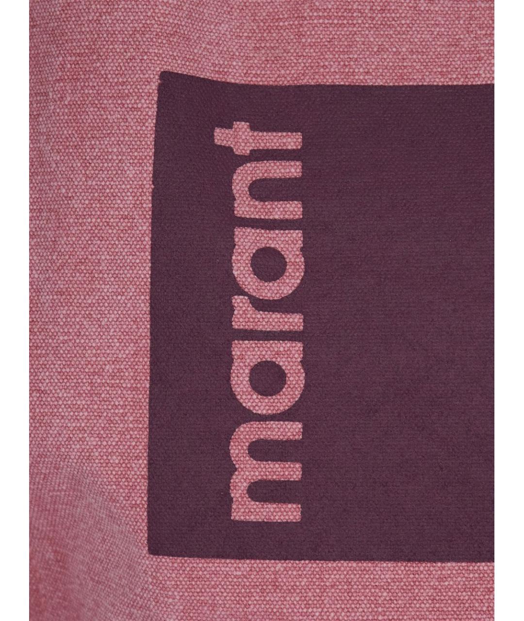 ISABEL MARANT Розовая хлопковая сумка тоут, фото 2