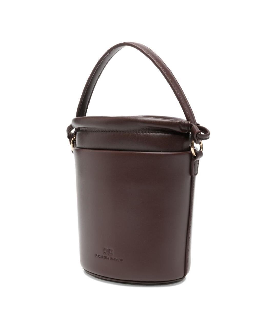 ELISABETTA FRANCHI Коричневая сумка тоут, фото 5