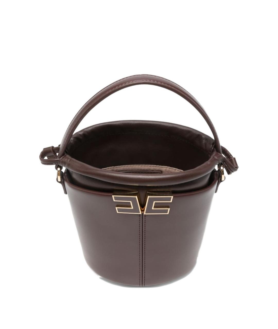 ELISABETTA FRANCHI Коричневая сумка тоут, фото 2