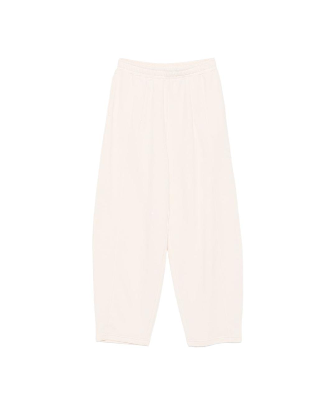 LIU JO Бежевые хлопковые прямые брюки, фото 1