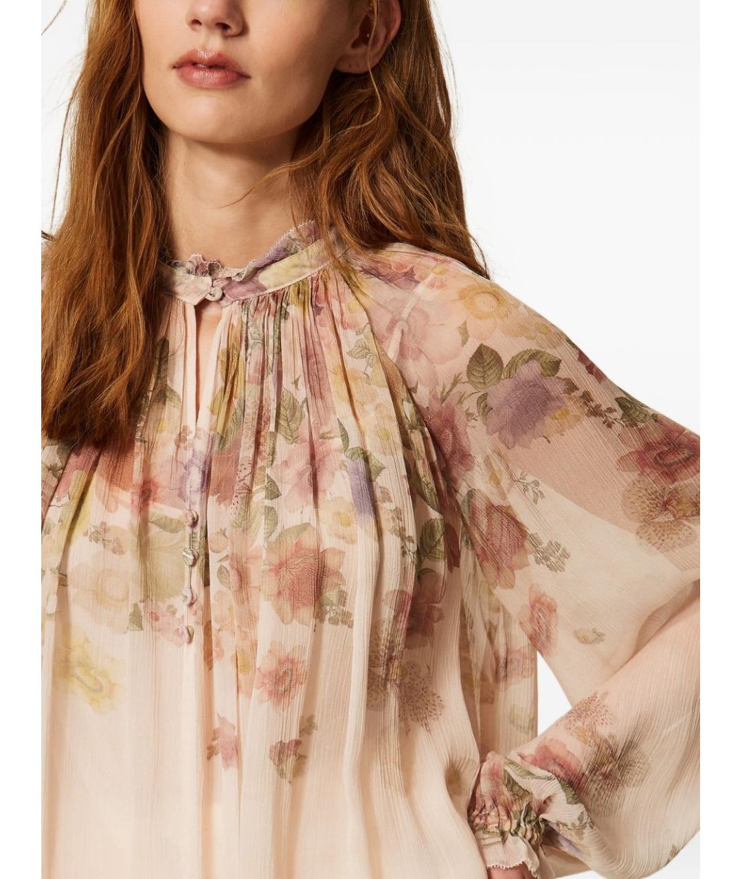 TWIN-SET Бежевая блузы, фото 4