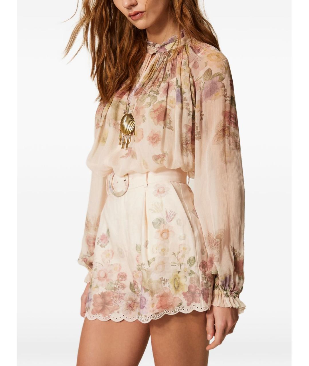 TWIN-SET Бежевая блузы, фото 3