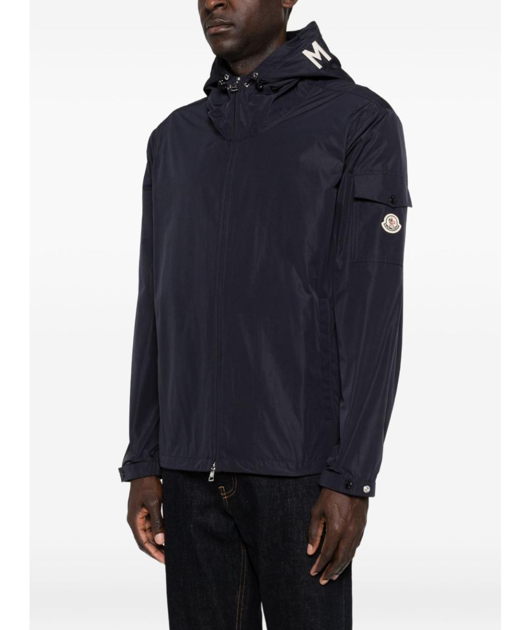 MONCLER Синяя полиамидовая куртка, фото 5