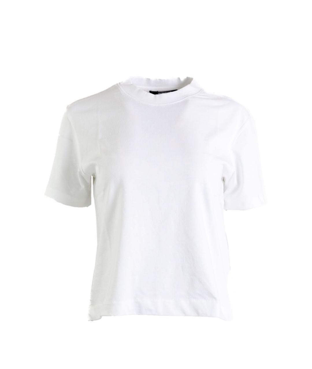 JACQUEMUS Белая хлопковая футболка, фото 1