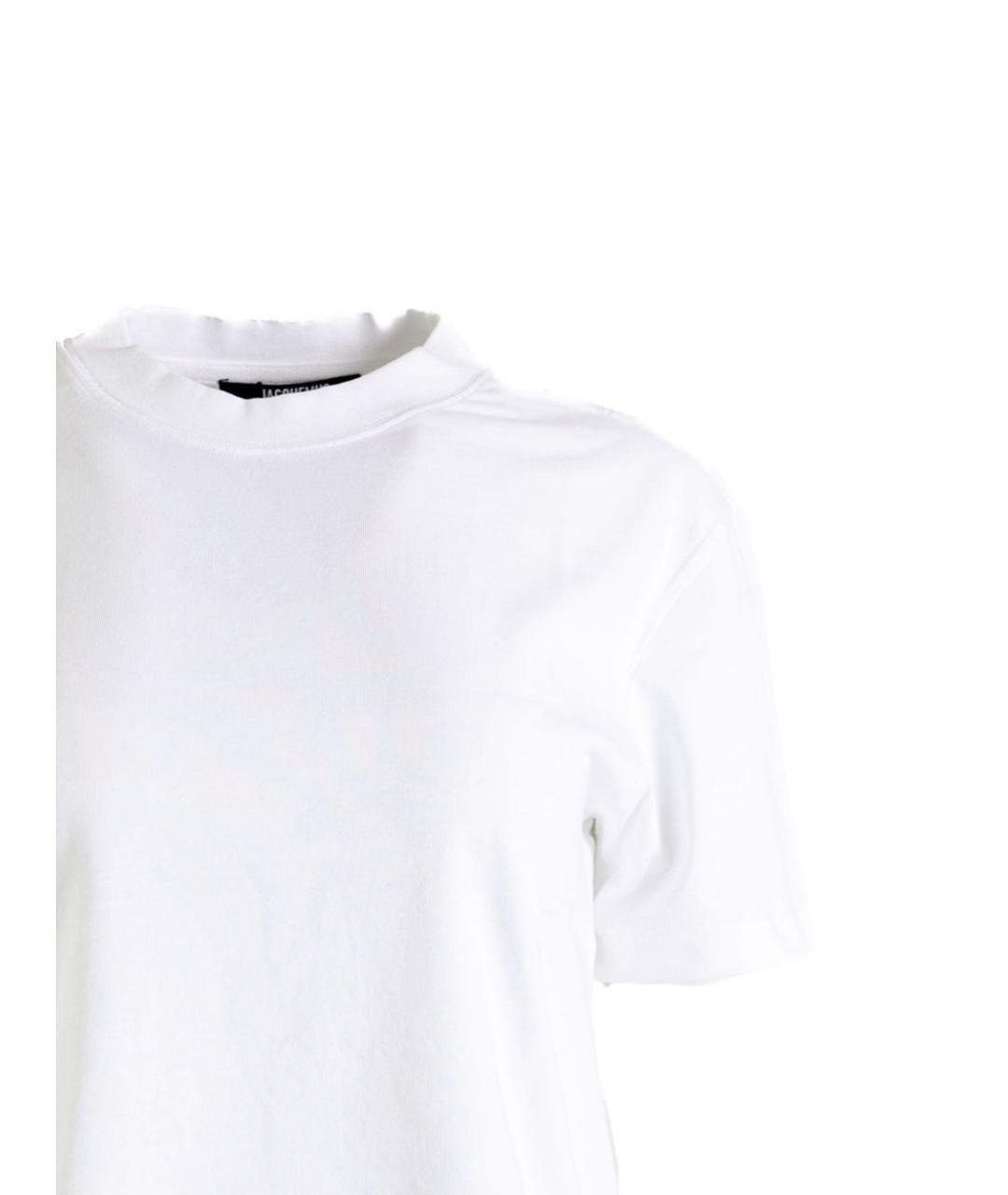 JACQUEMUS Белая хлопковая футболка, фото 2