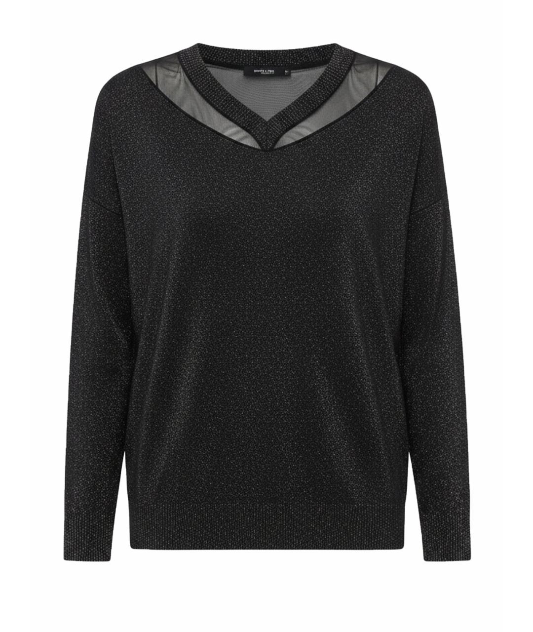 LIU JO Черный вискозный джемпер / свитер, фото 1