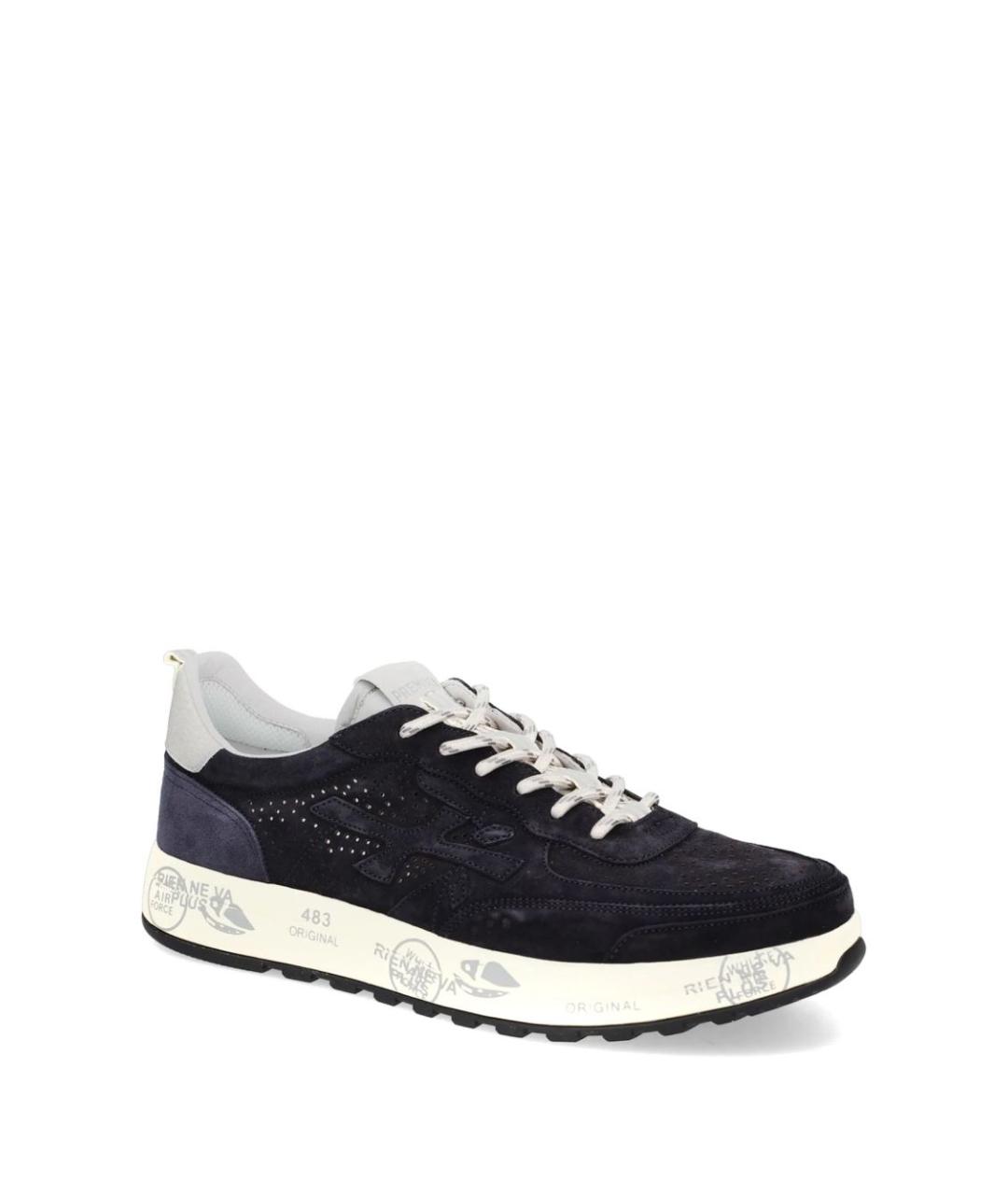 PREMIATA Черные низкие кроссовки / кеды, фото 6