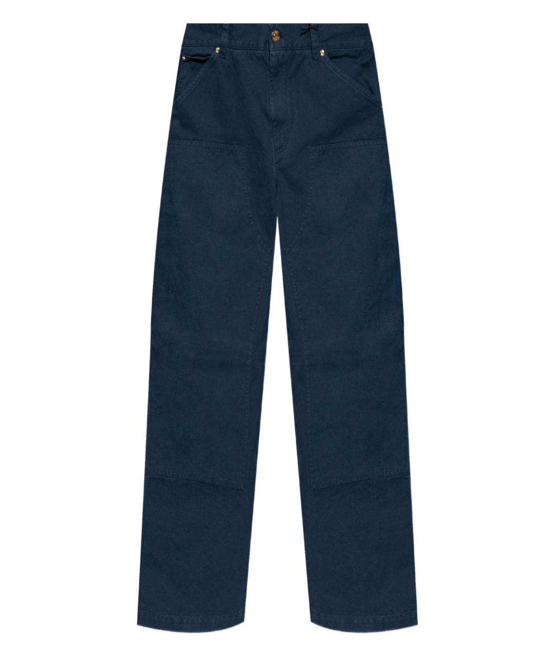 VERSACE Синие хлопковые прямые джинсы, фото 1