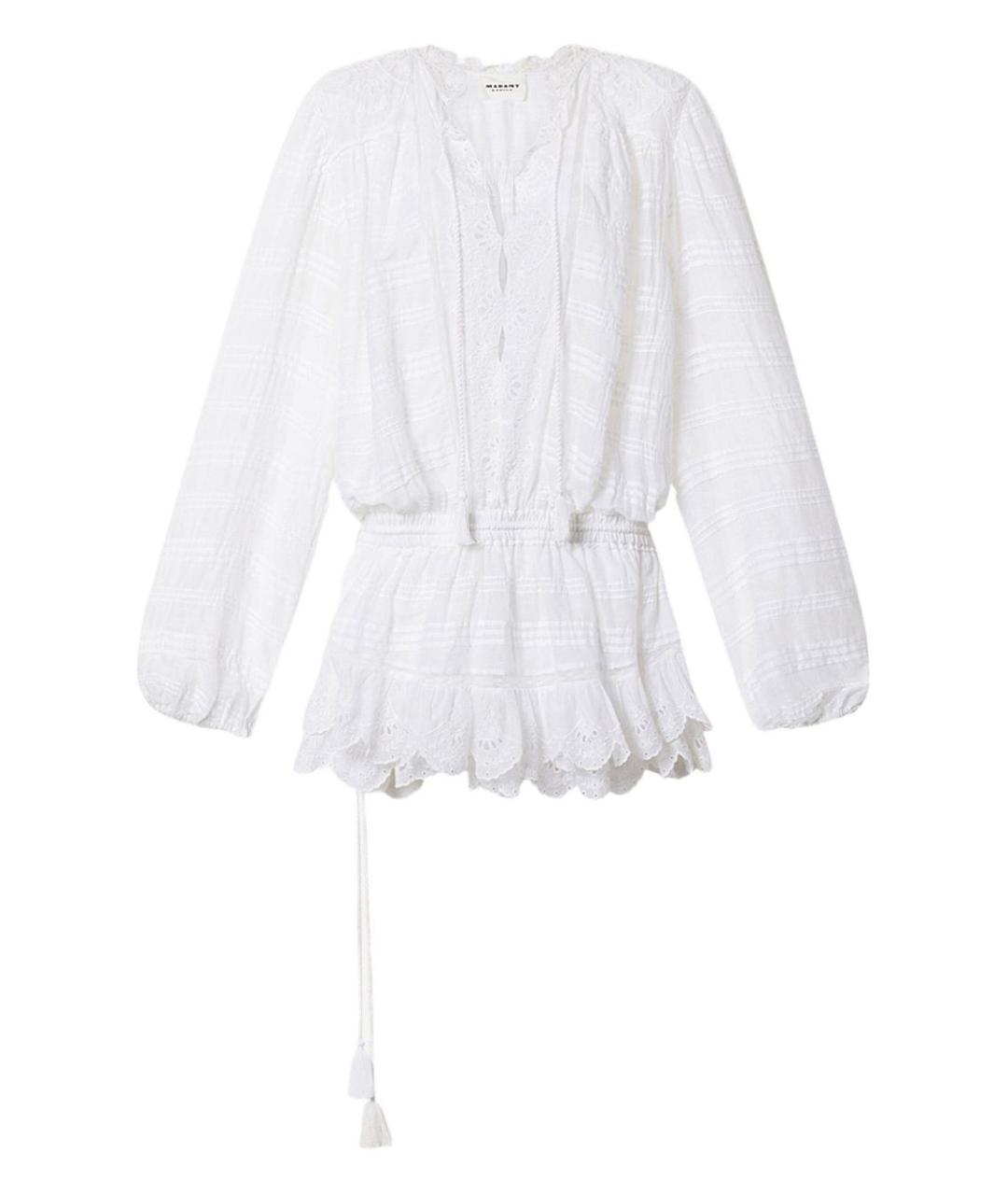 ISABEL MARANT ETOILE Белое хлопковое повседневное платье, фото 1