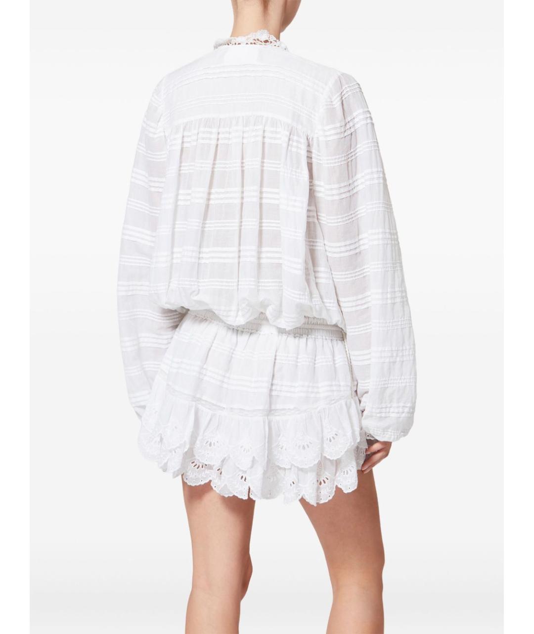 ISABEL MARANT ETOILE Белое хлопковое повседневное платье, фото 5