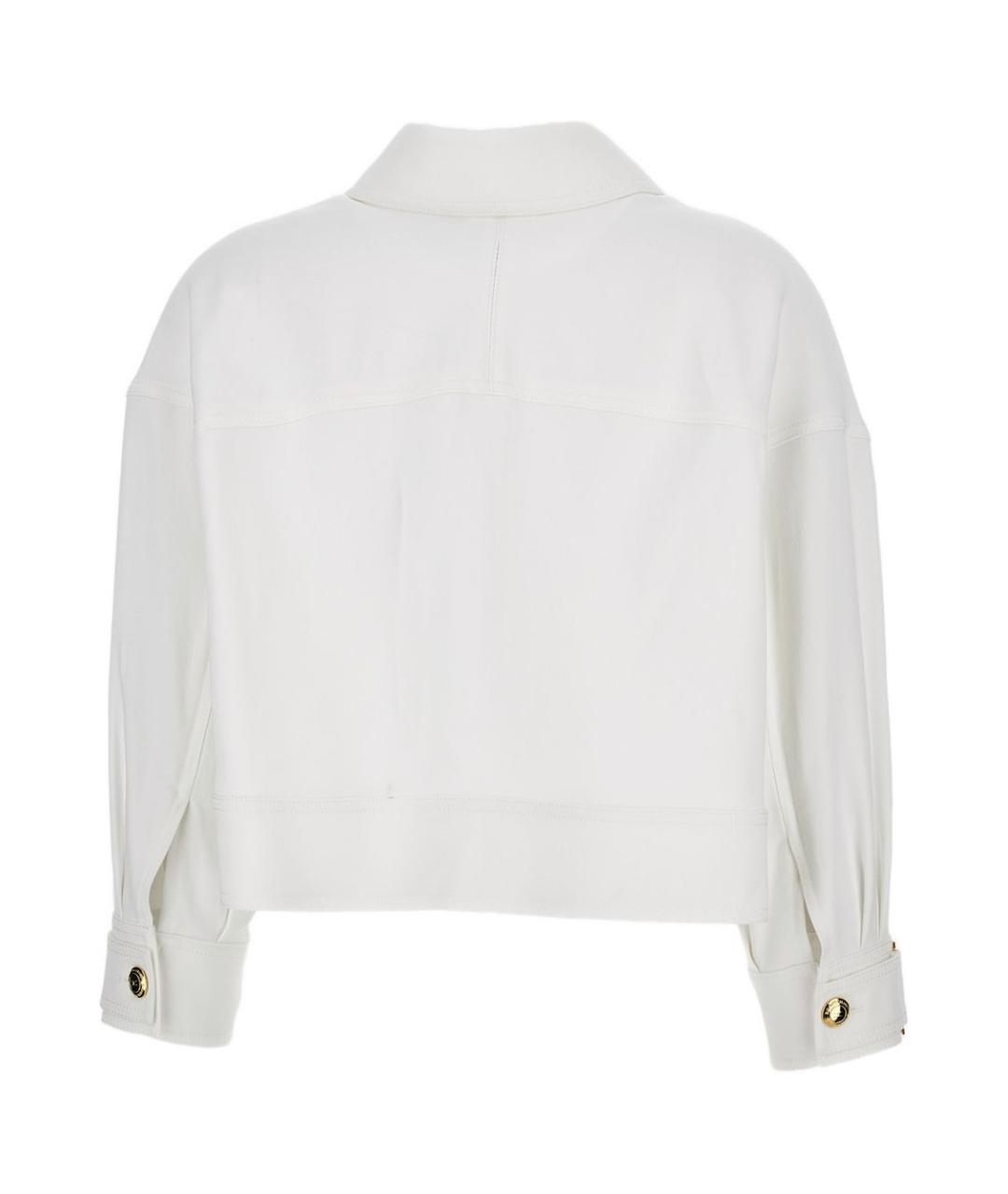 ELISABETTA FRANCHI Бежевая вискозная куртка, фото 2