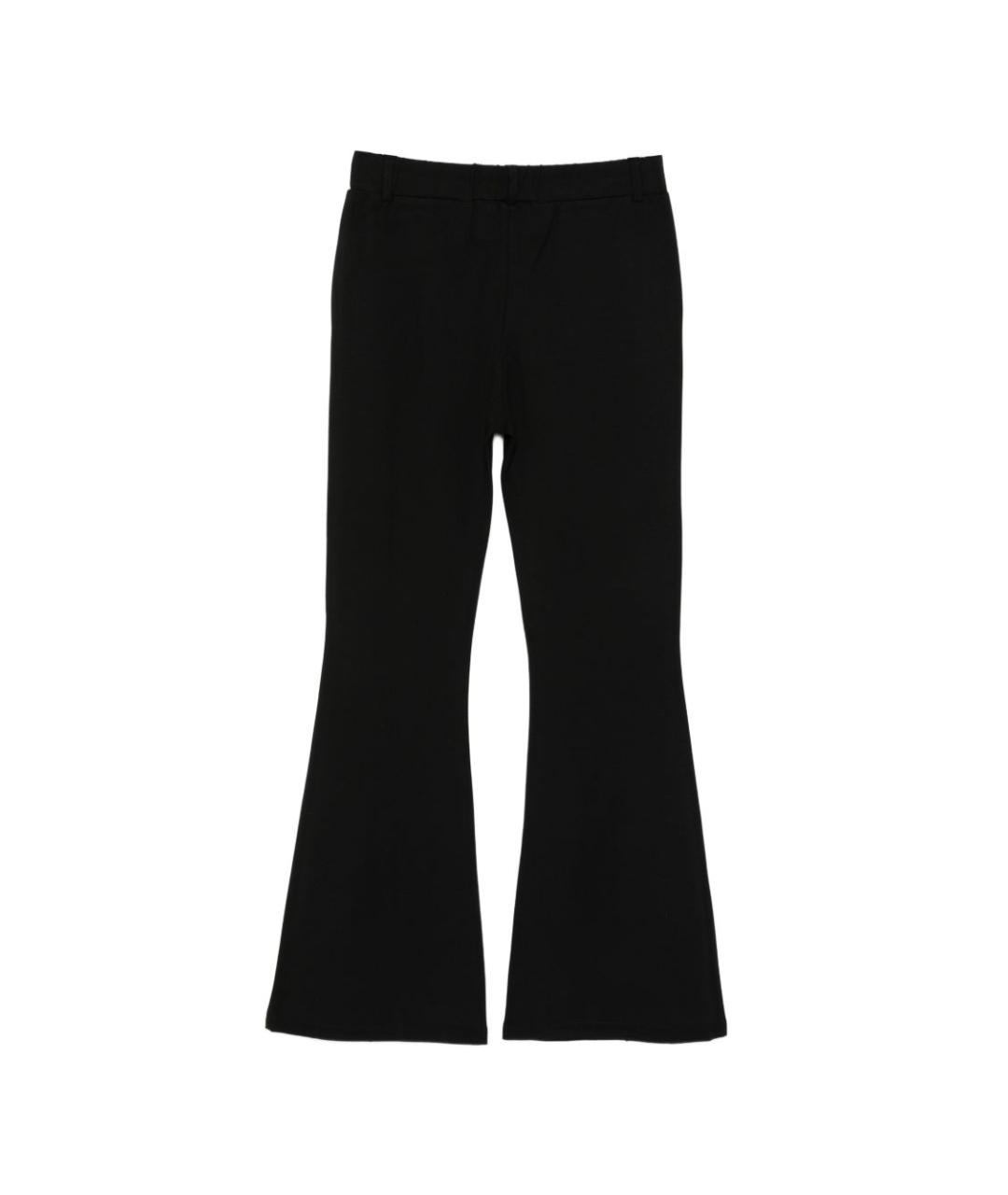 LIU JO Черные вискозные прямые брюки, фото 3