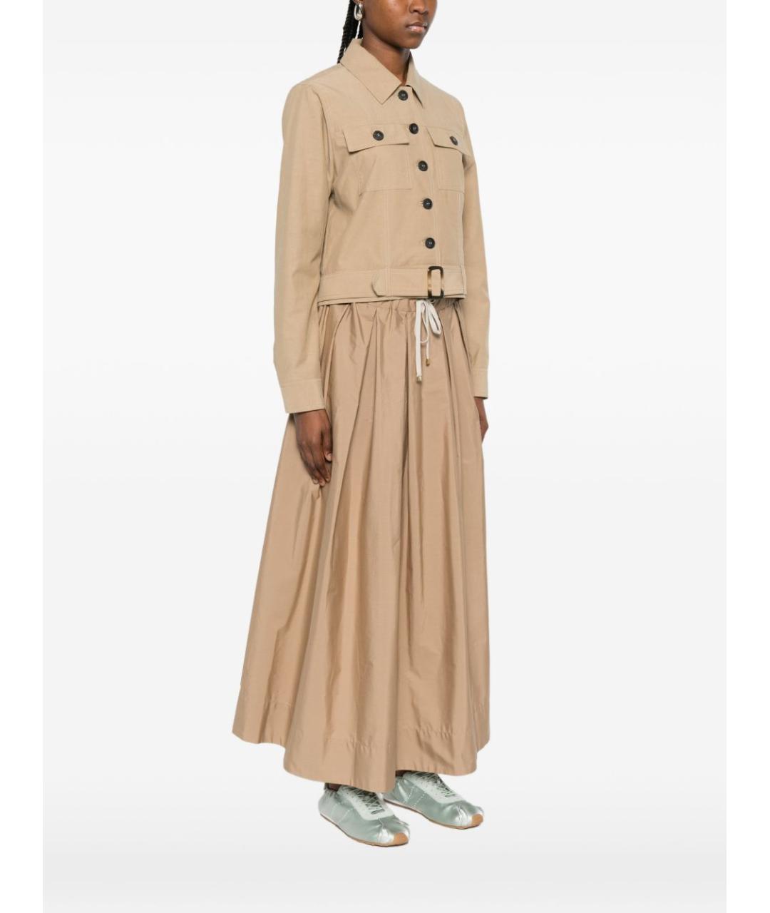 LIU JO Бежевая хлопковая куртка, фото 4