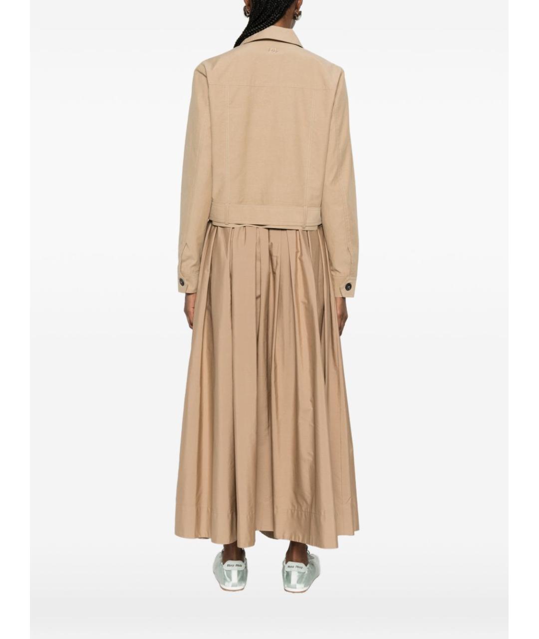 LIU JO Бежевая хлопковая куртка, фото 5