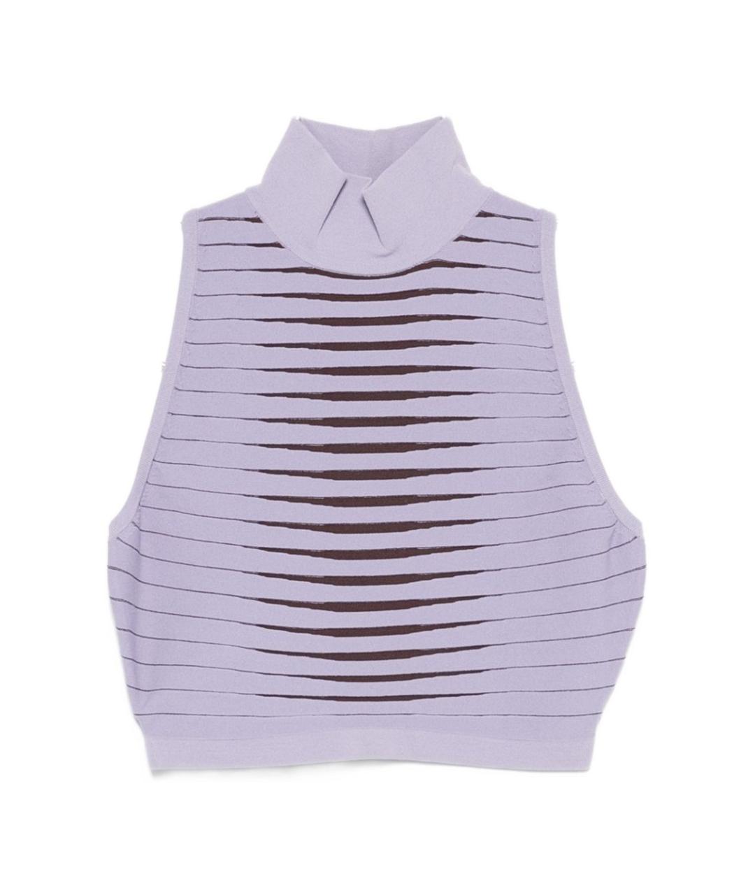 ELISABETTA FRANCHI Фиолетовая вискозная майка, фото 1