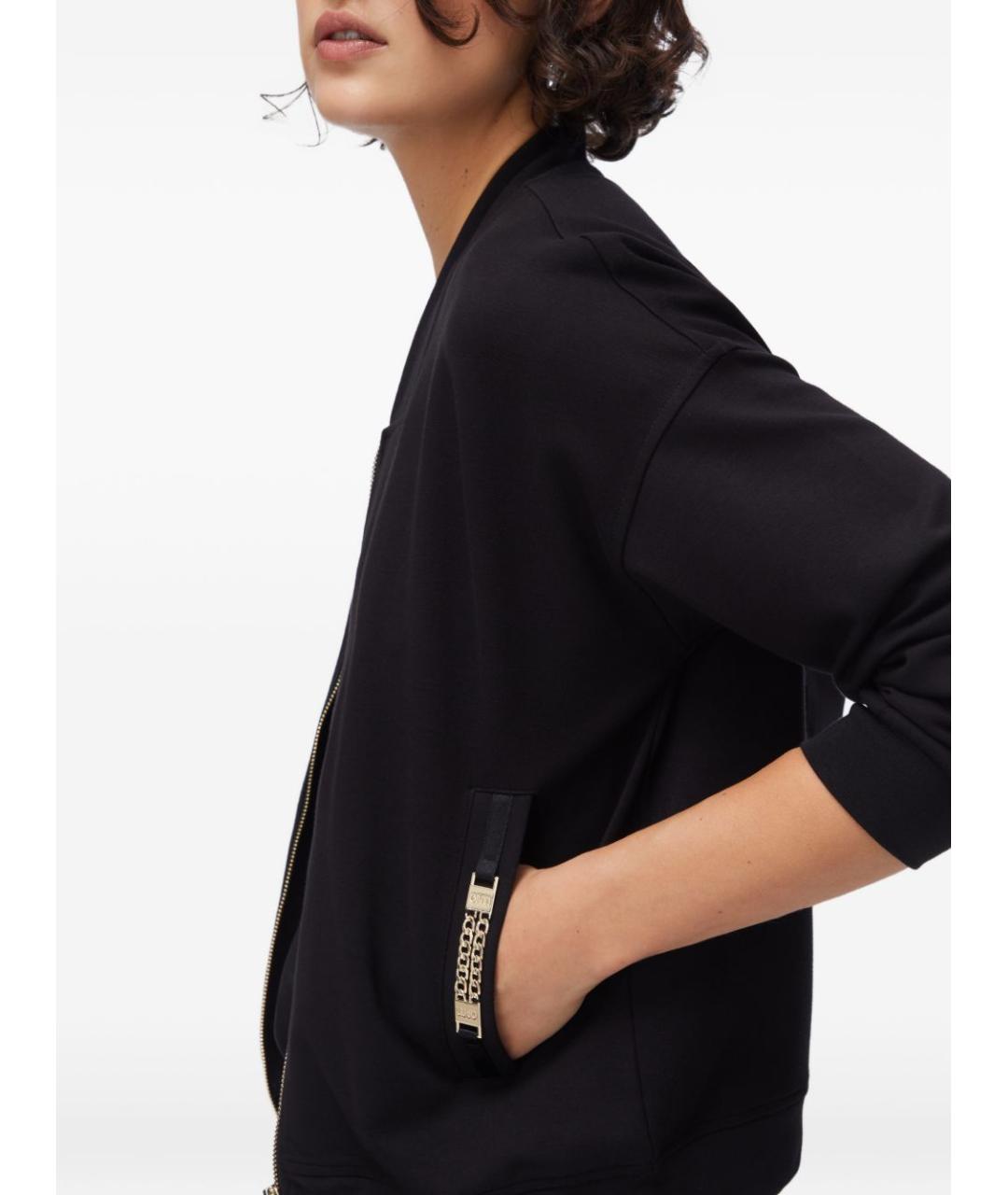 LIU JO Черный вискозный джемпер / свитер, фото 2