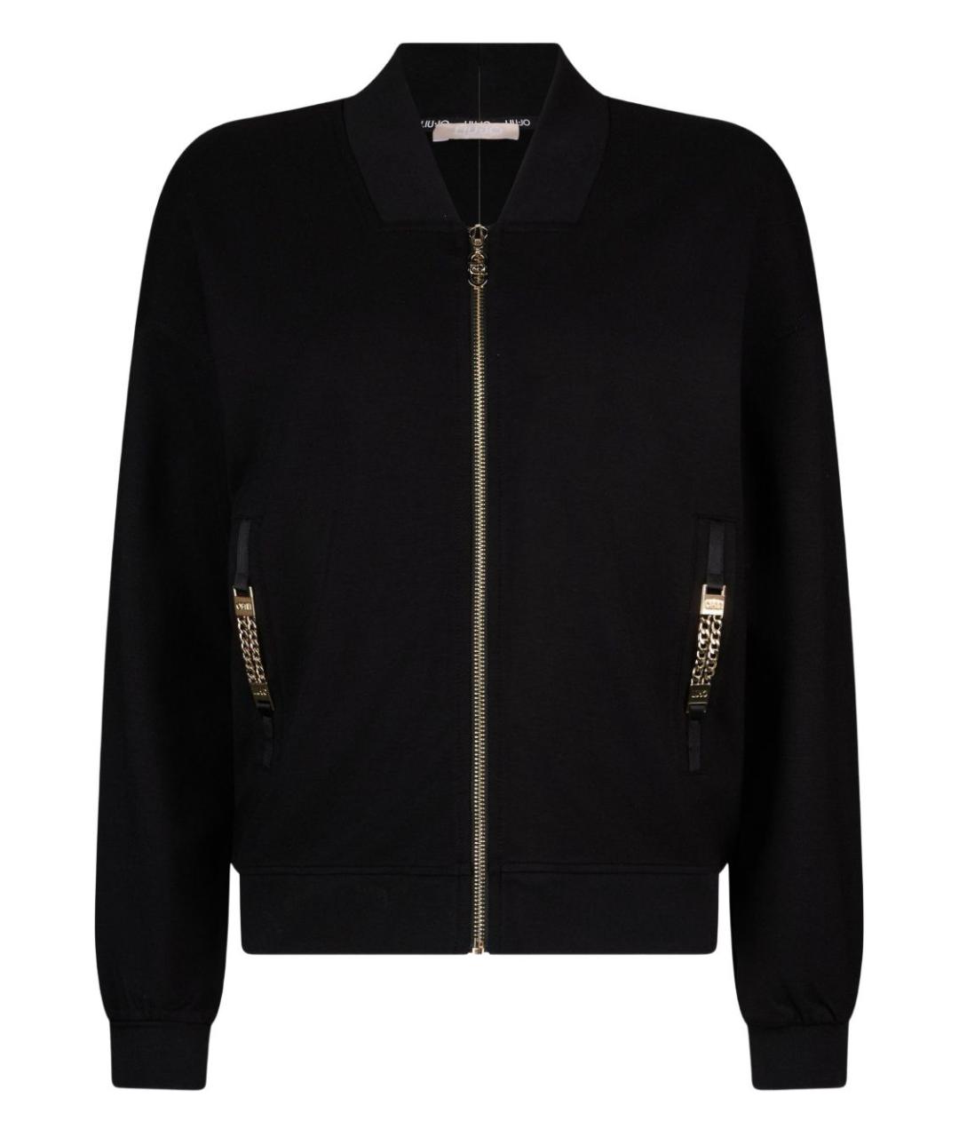 LIU JO Черный вискозный джемпер / свитер, фото 1