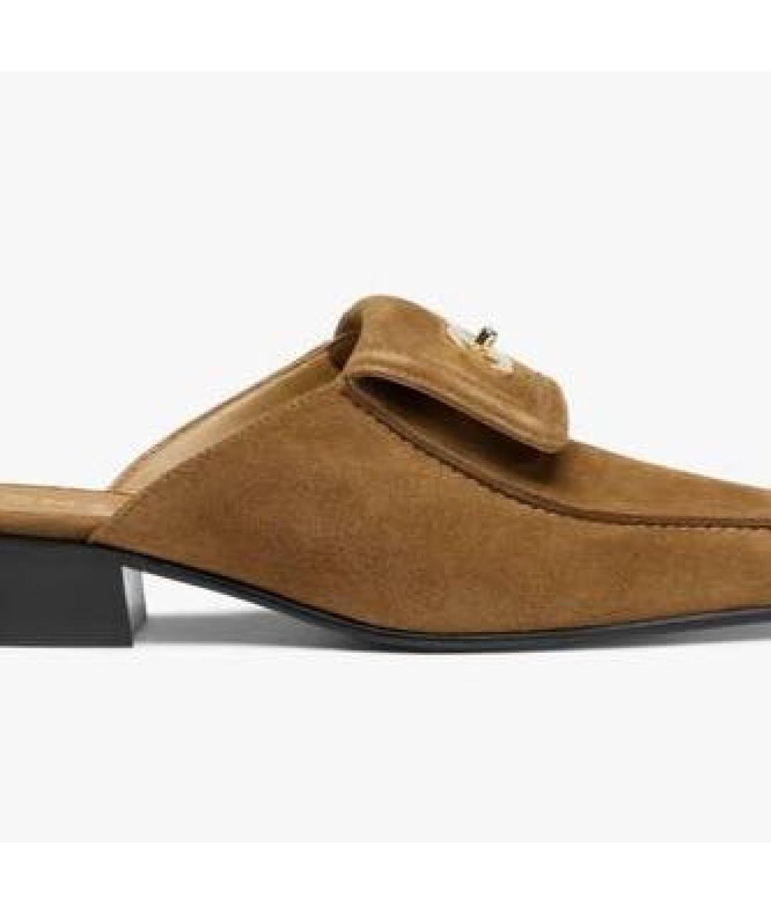 CHANEL Хаки кожаные мюли, фото 2