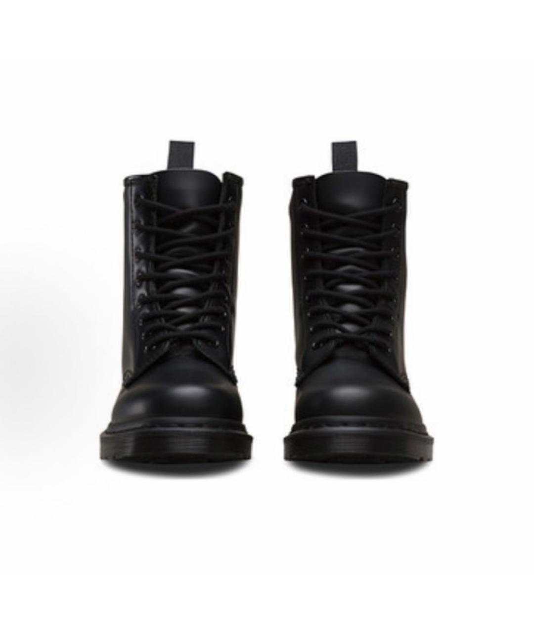 DR. MARTENS Черные кожаные высокие ботинки, фото 2