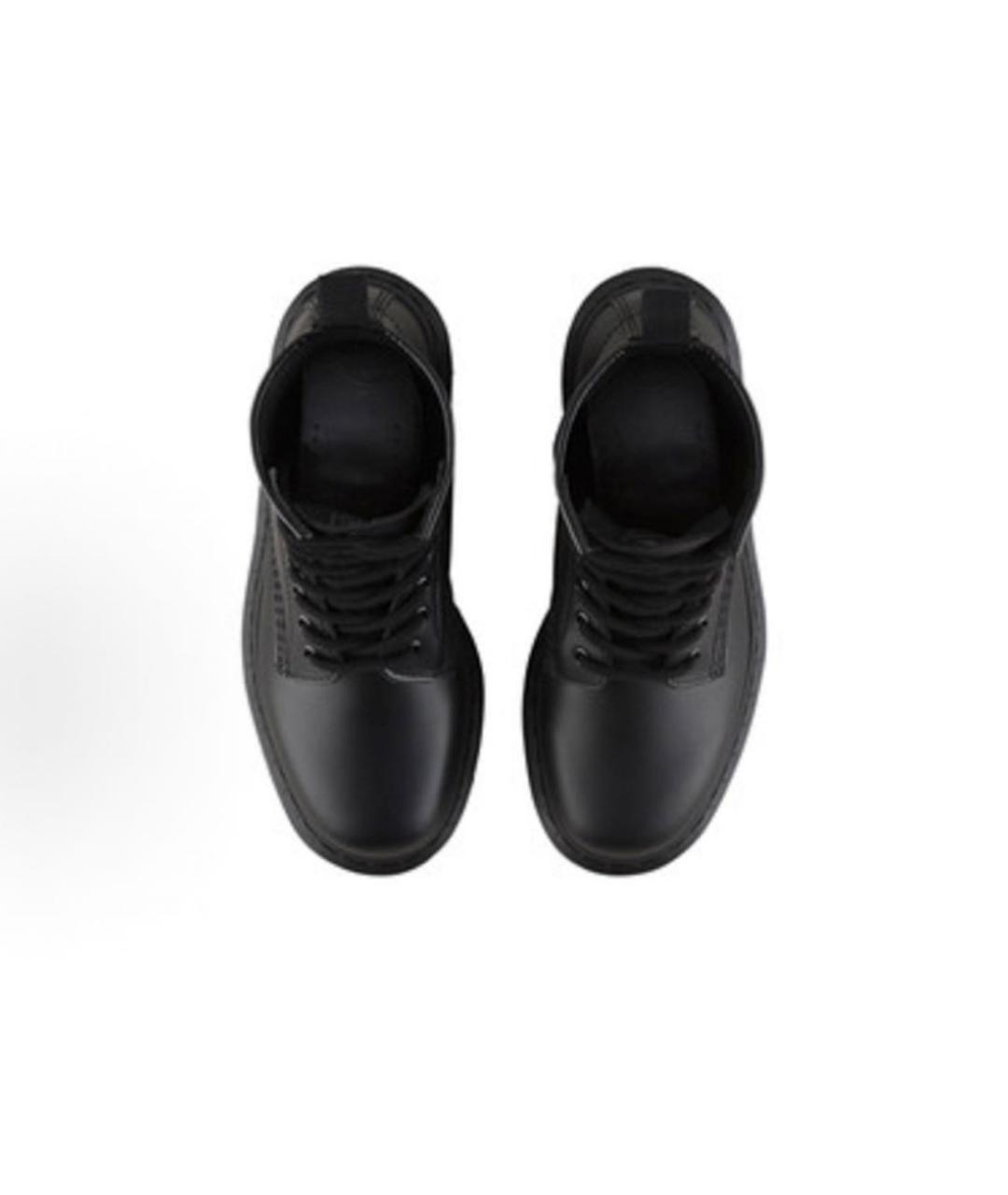 DR. MARTENS Черные кожаные высокие ботинки, фото 3