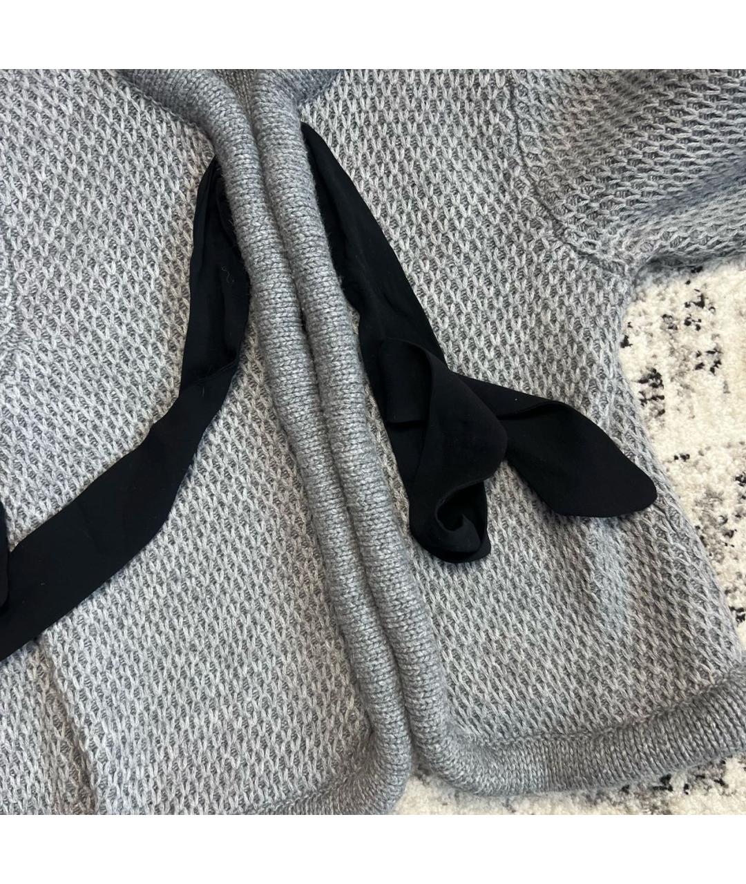 RED VALENTINO Серый кардиган, фото 3